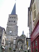 La Charite sur Loire - Eglise Notre-Dame - Porche et clocher